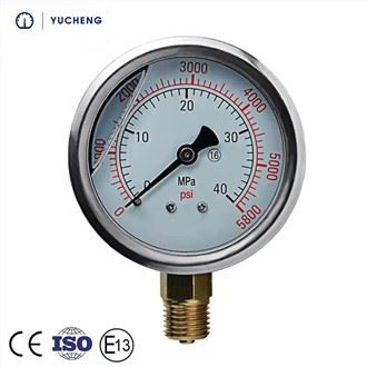 1/8 NPT Aceite Indicador de presión de combustible