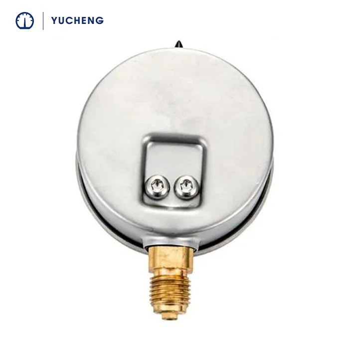 dual scale pressure gauge back