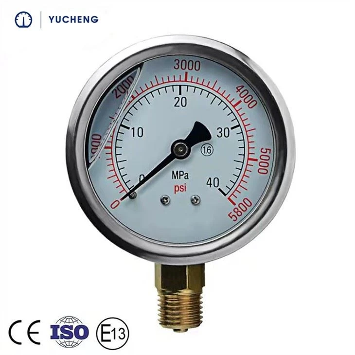 1/8 NPT Aceite Indicador de presión de combustible