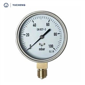 Manómetro de baja presión con resistencia a la corrosión