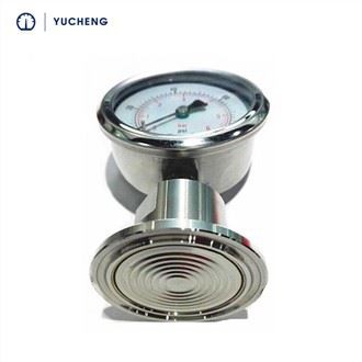 Calibrador de sello de diafragma sanitario SS316L