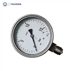 Manómetros de acero inoxidable, escala dual, bar y psi